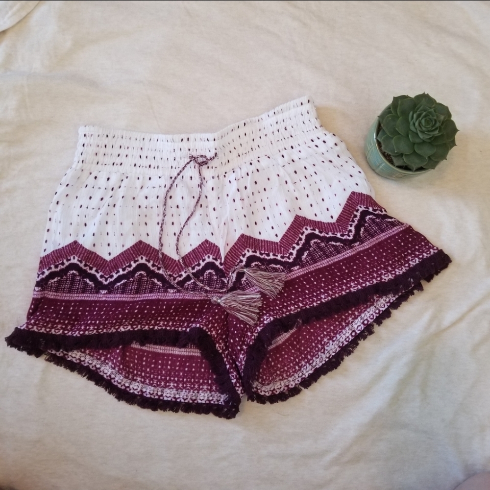 Boho Shorts with Tassel Strings